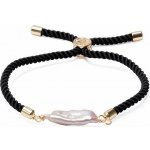 Nefertitis Sada dvou šňůrkových stahovacích náramků s Keshi perlami NF26215 – Zboží Dáma