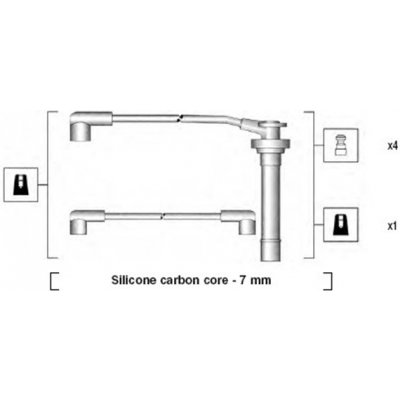 941295040853 MAGNETI MARELLI Sada kabelů pro zapalování – Zboží Mobilmania