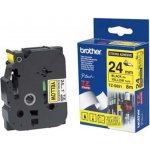 Brother - TZe-S651 žlutá / černá 24 mm – Zboží Dáma