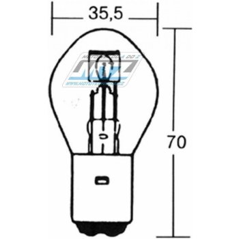 žárovka 6V 25/25W BA20d