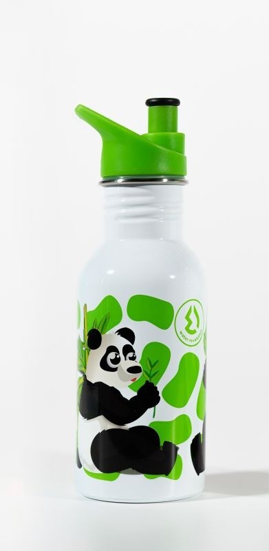 Water Revolution Dětská nerezová láhev na pití Panda Potravinářská nerezová ocel 18/8 500 ml