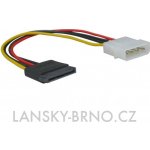 Kabel k hardisku napájecí, DC SATA M-DC 5,25" M, 0.2m, color, – Zboží Živě