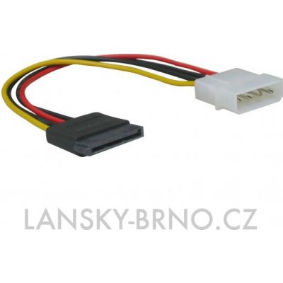 Kabel k hardisku napájecí, DC SATA M-DC 5,25" M, 0.2m, color, – Zbozi.Blesk.cz
