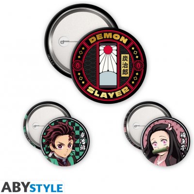 ABYstyle Sada odznaků Tanjiro & Nezuko Demon Slayer – Zboží Dáma