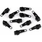 Jezdec ke spirálovým zipům No 5 - černá (10 ks) – Zboží Mobilmania