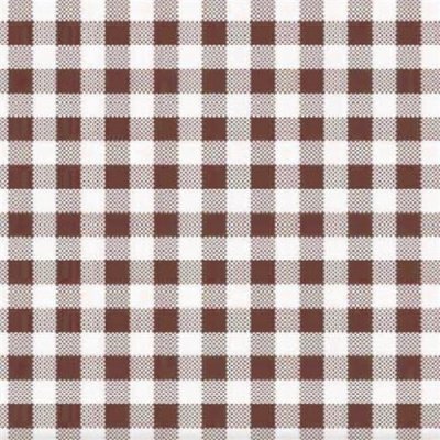 Impol Trade Ubrus PVC 152D káro hnědo-bílé návin 20 mx140 cm – Hledejceny.cz