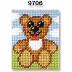 VTC Vyšívací sada s předtištěným motivem 70262/9706 medvídek hnědá 17x20,5cm – Hledejceny.cz