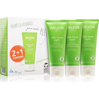 Weleda Skin Food Weleda Skin Food Light lehký hydratační krém pro suchou pokožku 75 ml + Weleda Skin Food Light lehký hydratační krém pro suchou pokožku 75 ml + Weleda Skin Food Light lehký hydratační – Hledejceny.cz