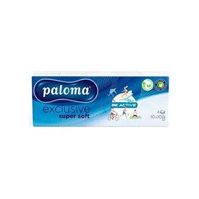 Paloma Exclusive papírové kapesníčky 4-vrstvé 10 x 10 ks – Zboží Dáma