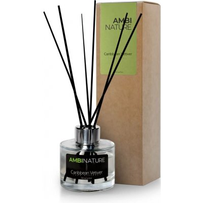 Mikado Tyčinkový difuzér Caribbean Vetiver 100 ml Přírodní – Hledejceny.cz