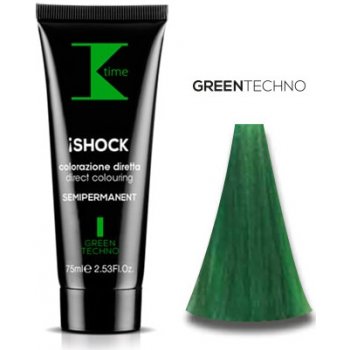 K-Time Shock semi-permanentní barva na vlasy Green Techno 75 ml