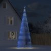 Vánoční osvětlení DKD HOME DECOR Vánoční stromek ve tvaru kužele 1544 LED diod modrá 500 cm