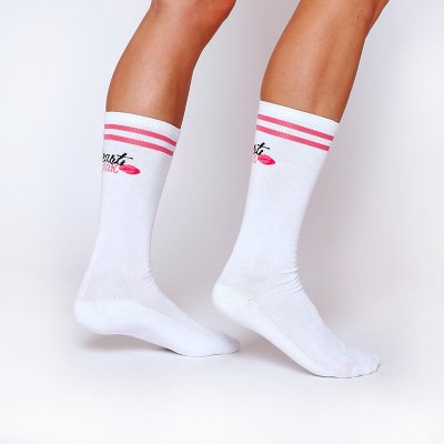 Beastpink ponožky High Socks White – Zboží Mobilmania