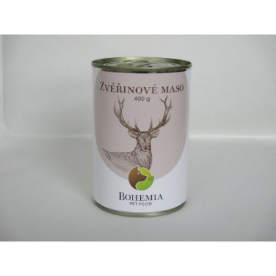 Bohemia Pet Food Zvěřinové maso ve vlastní šťávě 400 g – Hledejceny.cz