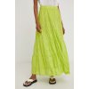 Dámská sukně Answear Lab bavlněná sukně maxi, áčková zelená