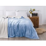 XPOSE Dětská mikroplyšová deka Exclusive s beránkem světle modrá – Zbozi.Blesk.cz