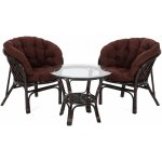 Home&Garden Zahradní sestava Bahama Brown / Brown 2+1 – Zboží Mobilmania