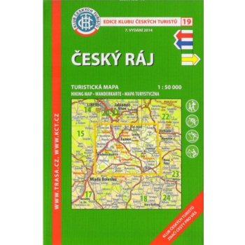 Český ráj - turistická mapa KČT 1:50 000 číslo 19 - 9. vydání 2023 - Klub Českých Turistů