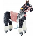 Ponnie Mechanický jezdicí kůň Domino S s růžovým sedlem – Hledejceny.cz