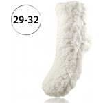 LOOKeN SMHL1370 dětské ponožky na spaní z ovčí vlny jednoné bílá – Zboží Mobilmania