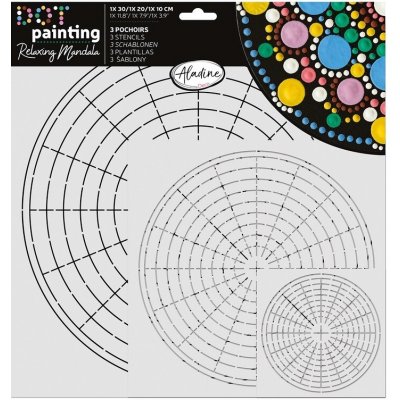 Aladine Šablona plastová 3ks o 10cm 20cm 30cm – Hledejceny.cz
