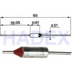 Tepelná pojistka 192°C axiál. nevratná 10A/250V CE – HobbyKompas.cz