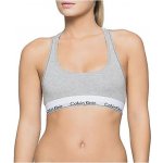 Calvin Klein Bralette Unlined šedá – Zboží Mobilmania