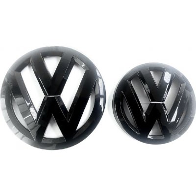 VW T-ROC (2018-2020) přední a zadní znak, logo (14cm a 11,2cm) - černá lesklá – Hledejceny.cz