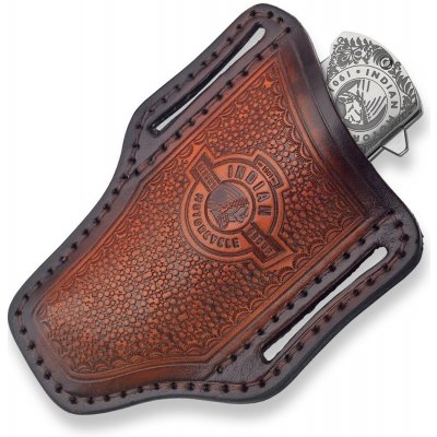 zVostra Kožené pouzdro pro nůž Dellinger Indian IMRG-01 Black – Zboží Mobilmania