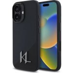 Karl Lagerfeld iPhone 16 6,1" černé tvrdé pouzdro Silicone Shadow Metal Initial MagSafe (KLHMP16SSCMKMPCK) – Hledejceny.cz