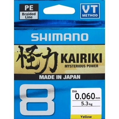 Shimano Kairiki 8 yellow 150m 0,10mm 6,5kg