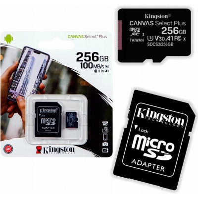 Kingston microSD 256 GB SDCS2 – Zboží Mobilmania