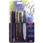 Derwent 2305500 Hand lettering set kaligrafická sada 8 ks – Zbozi.Blesk.cz