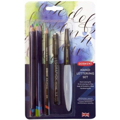 Derwent 2305500 Hand lettering set kaligrafická sada 8 ks – Zbozi.Blesk.cz