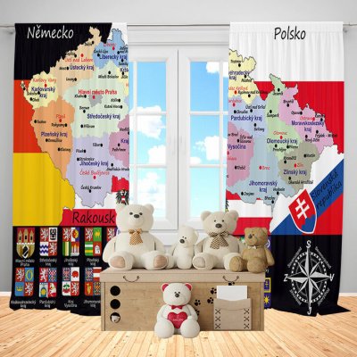 IMPAR Závěsy Česká města (Rozměr : 140x250, Materiál: Blackout) – Hledejceny.cz