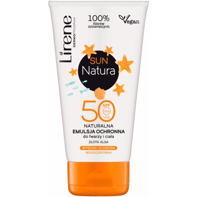 Lirene Sun Natural Protective Emulsion SPF50 krém na opalování 120 ml – Zboží Mobilmania