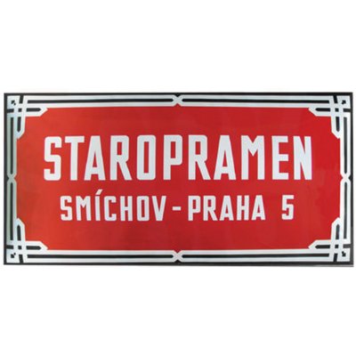Smaltovaná uliční cedule - 80x40 cm/60x30cm, pražská norma – Zboží Mobilmania