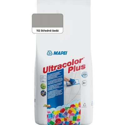 Mapei Spárovací hmota Ultracolor Plus 112, středně šedá, 2 kg 6011228AU – Sleviste.cz