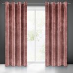 EUROFIRANY ZATEMŇOVACÍ ZÁVĚS NA KROUŽCÍCH RIA 140X250 CM STARORUŽOVÁ – Sleviste.cz