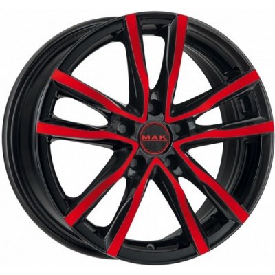 MAK Milano 7x17 5x112 ET42 black red – Zbozi.Blesk.cz