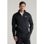 GANT SCRIPT GRAPHIC HALF ZIP SWEAT black – Zboží Dáma