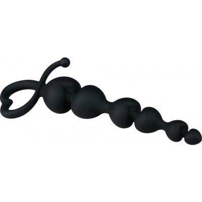 EasyToys anální dildo s perlami černé – Hledejceny.cz