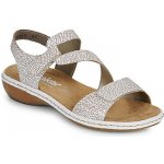 Rieker sandály s klínkem Weiss V38F8 80 – Zboží Dáma