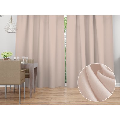 Biante Dekorační závěs Rongo RG-089 Světle béžový 140x140 cm – Hledejceny.cz