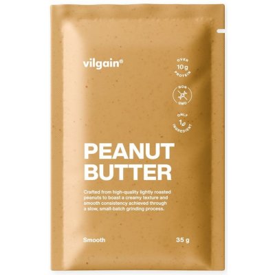 Vilgain Arašídové máslo jemné arašídy 35 g – Sleviste.cz
