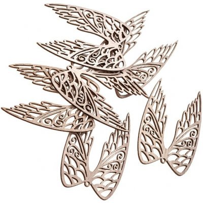DP Craft Křídla dřevěná andělská 9cm, 6ks – Hledejceny.cz