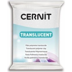 CERNIT translucent glitter bílá 56 g 010