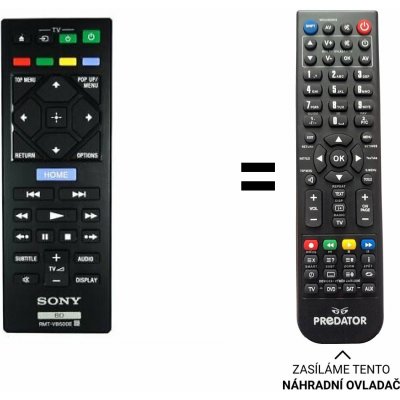 Dálkový ovladač Predátor Sony RMT-VB500E, UBP-X500 – Zboží Živě