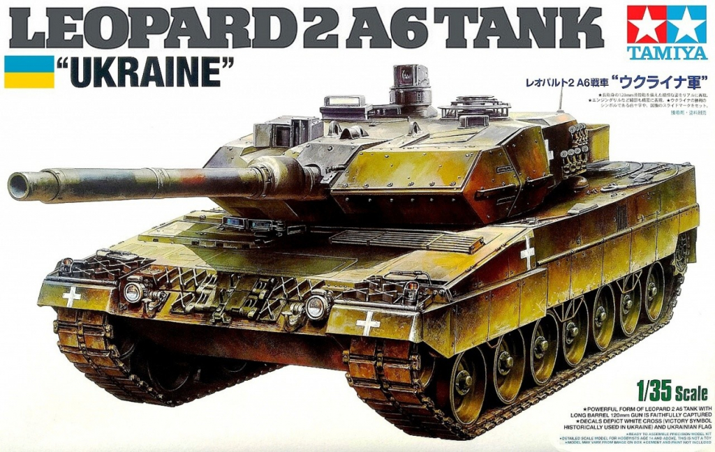 Tamiya Leopard 2A6 Tank UKRAINE 1:35