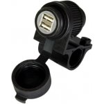 USB zásuvka 5V/2A, 2 vstupy s objímkou pro uchycení k řidítků a trubkám o průměru 22 a 25m – Hledejceny.cz